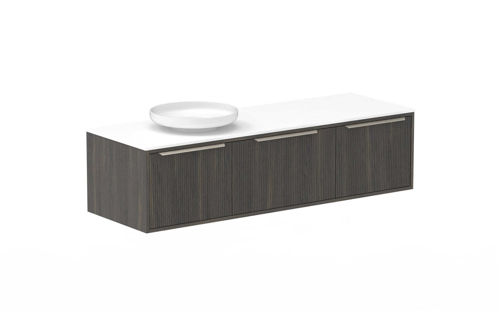 ADP Clifton Wall Hung Vanity 1500mm left offset bowl in Bottega Oak
