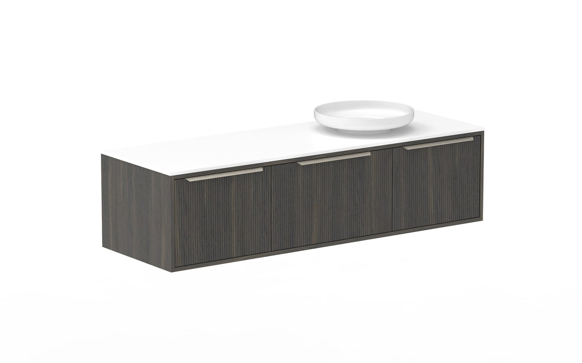 ADP Clifton Wall Hung Vanity 1500mm right offset bowl in Bottega Oak