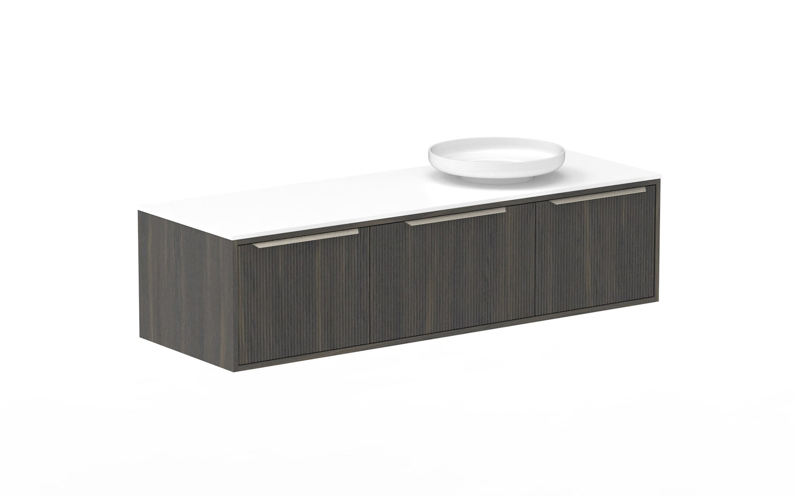ADP Clifton Wall Hung Vanity 1500mm right offset bowl in Bottega Oak