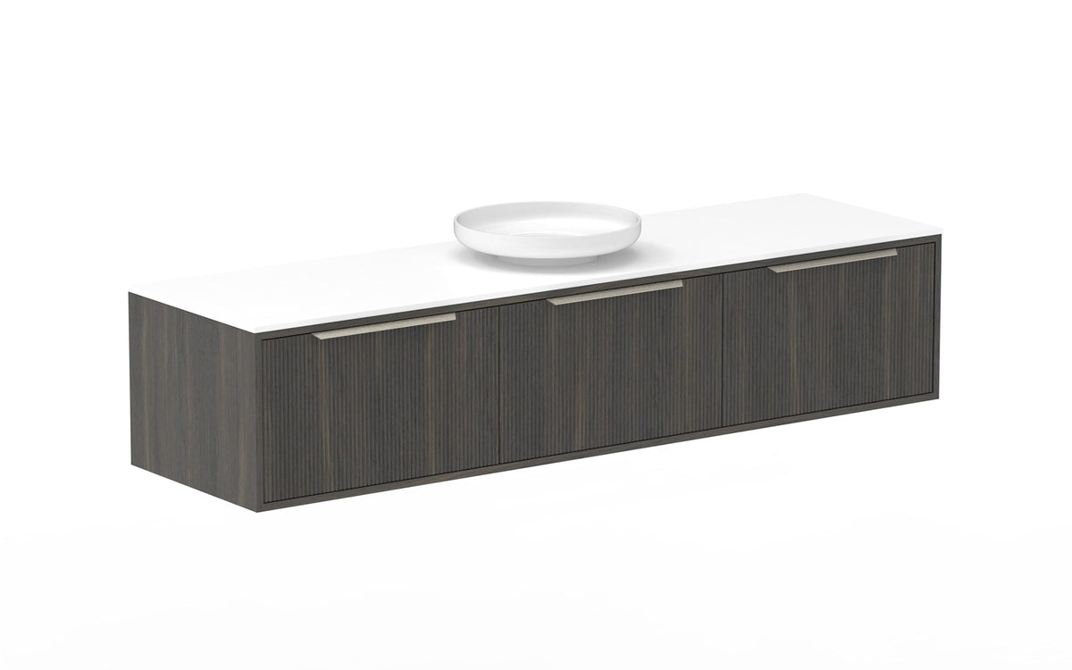 ADP Clifton Wall Hung Vanity 1800mm centre bowl in Bottega Oak
