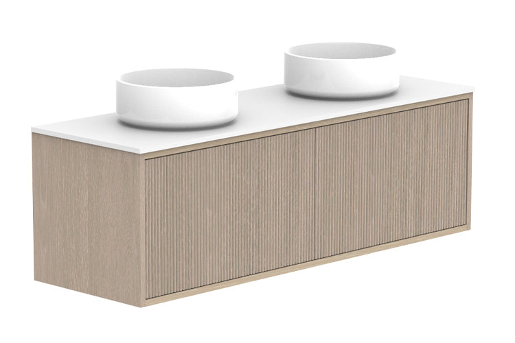 ADP Clifton Ensuite Wall Hung Vanity 1200mm double bowl