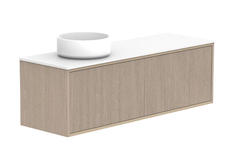 ADP Clifton Ensuite Wall Hung Vanity 1200mm left offset bowl