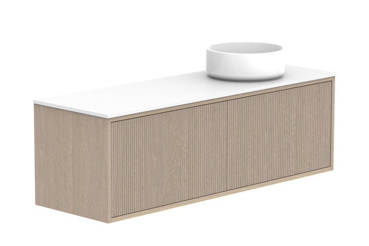 ADP Clifton Ensuite Wall Hung Vanity 1200mm right offset bowl