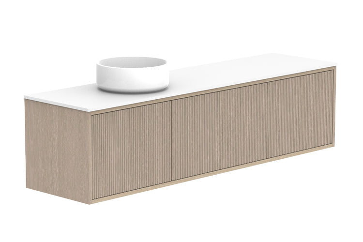 ADP Clifton Ensuite Wall Hung Vanity 1500mm left offset bowl