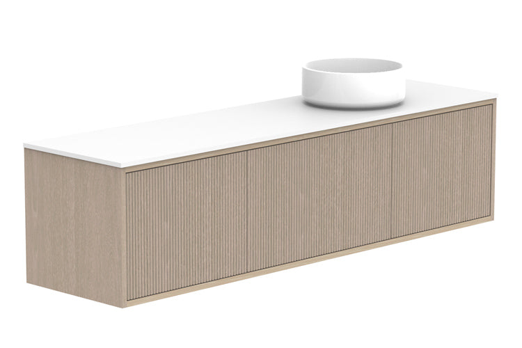 ADP Clifton Ensuite Wall Hung Vanity 1500mm right offset bowl