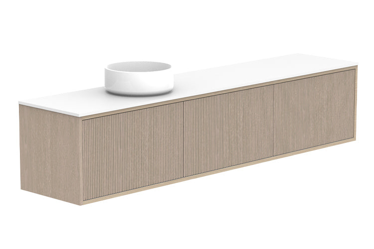 ADP Clifton Ensuite Wall Hung Vanity 1800mm left offset bowl