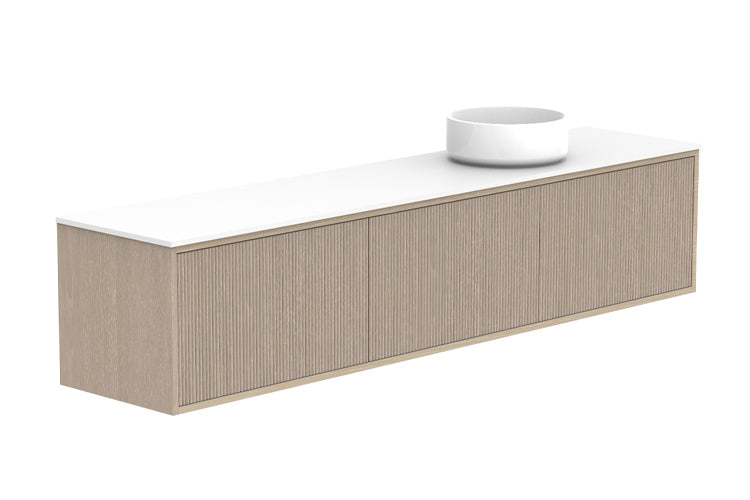 ADP Clifton Ensuite Wall Hung Vanity 1800mm right offset bowl