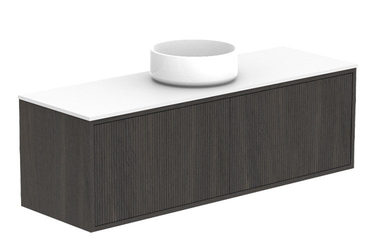 ADP Clifton Ensuite Wall Hung Vanity 1200mm centre bowl in Bottega Oak