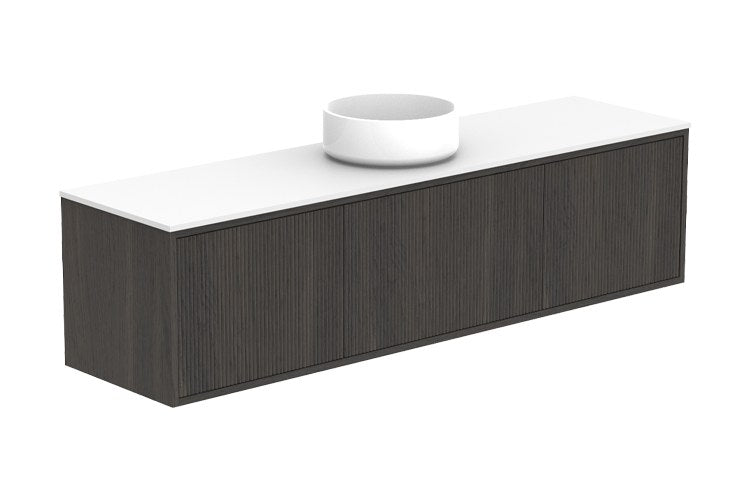 ADP Clifton Ensuite Wall Hung Vanity 1500mm centre bowl in Bottega Oak