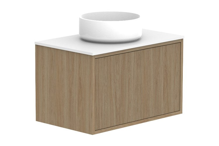 ADP Clifton Ensuite Wall Hung Vanity 600mm in Prime Oak