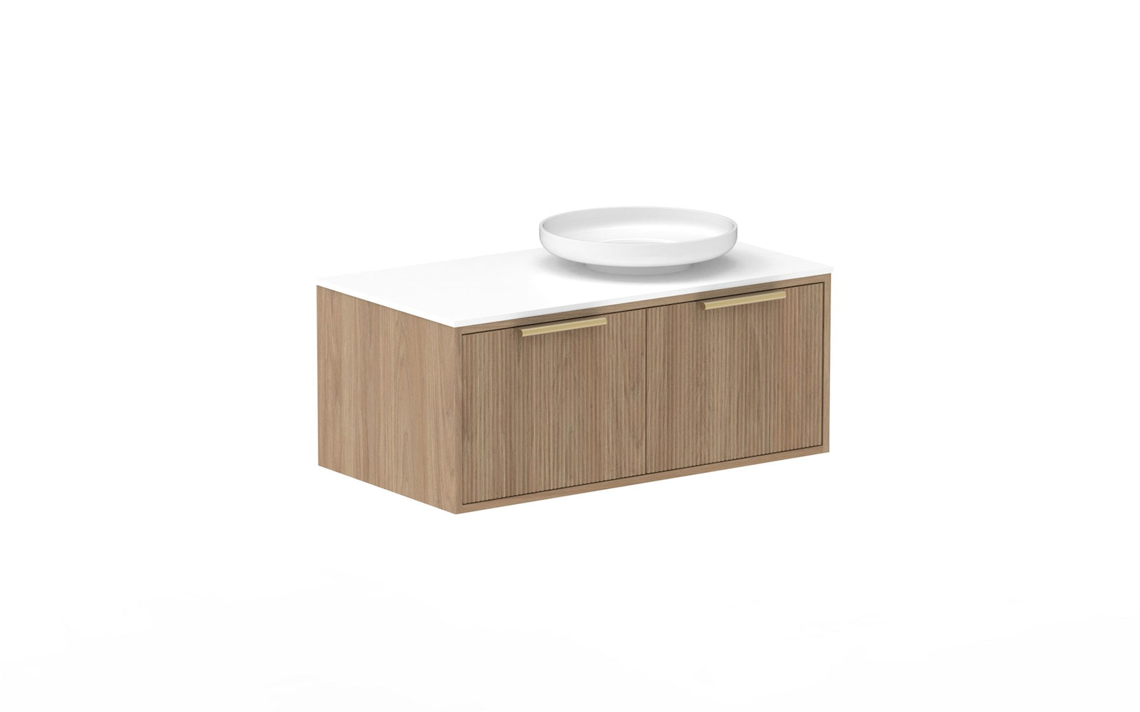 ADP Clifton Wall Hung Vanity 900mm right offset bowl in Prime Oak
