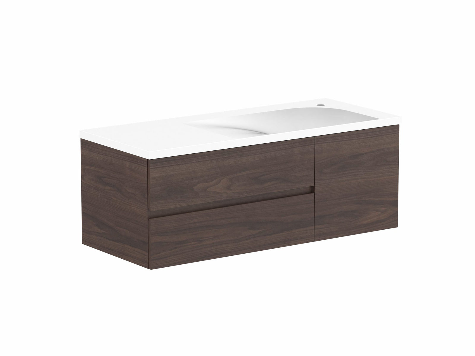 ADP Drift Wall Hung Vanity 1200mm right offset bowl