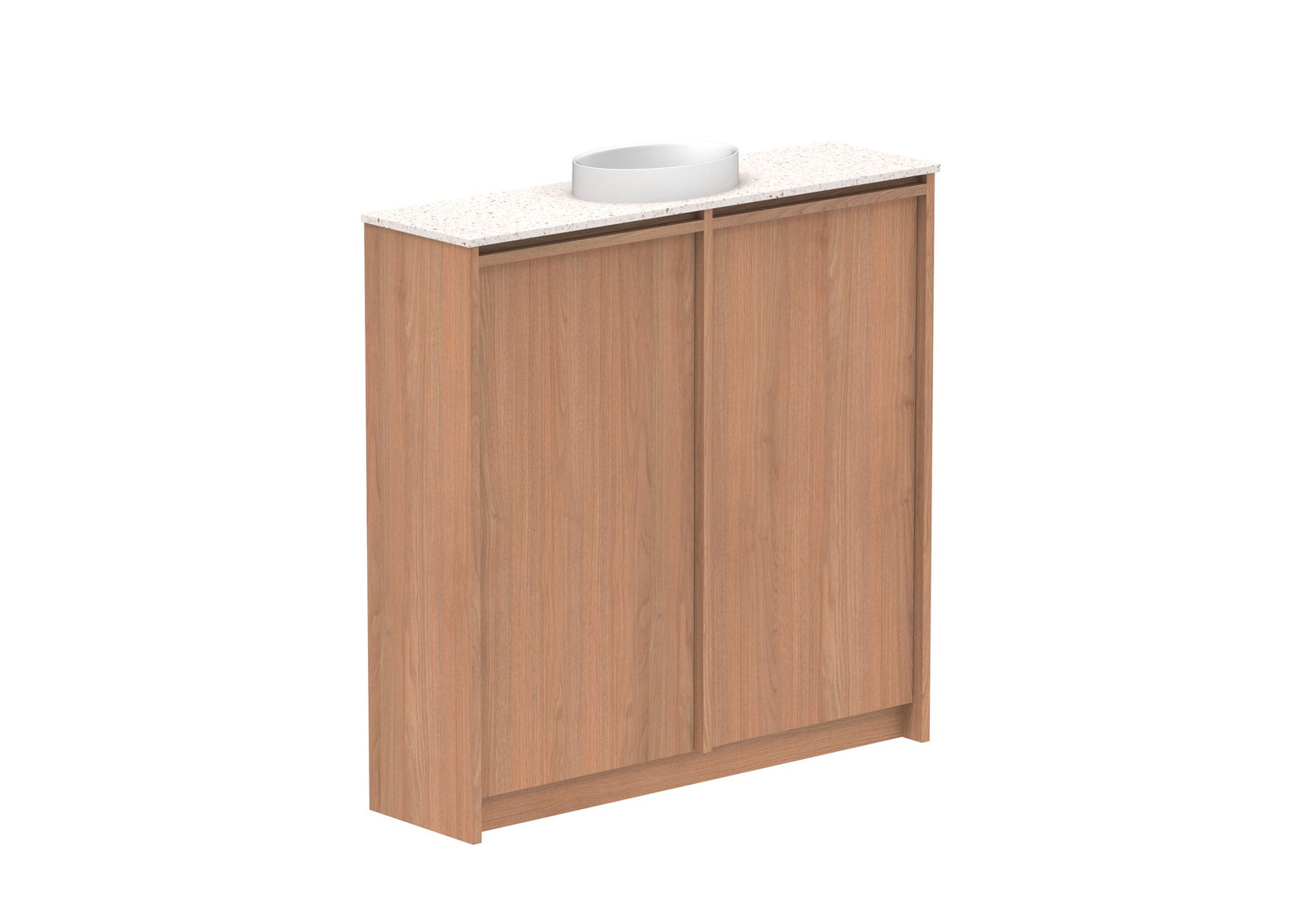 ADP Eli Mini Floor Mount Vanity 900mm centre bowl in Tasmanian Oak