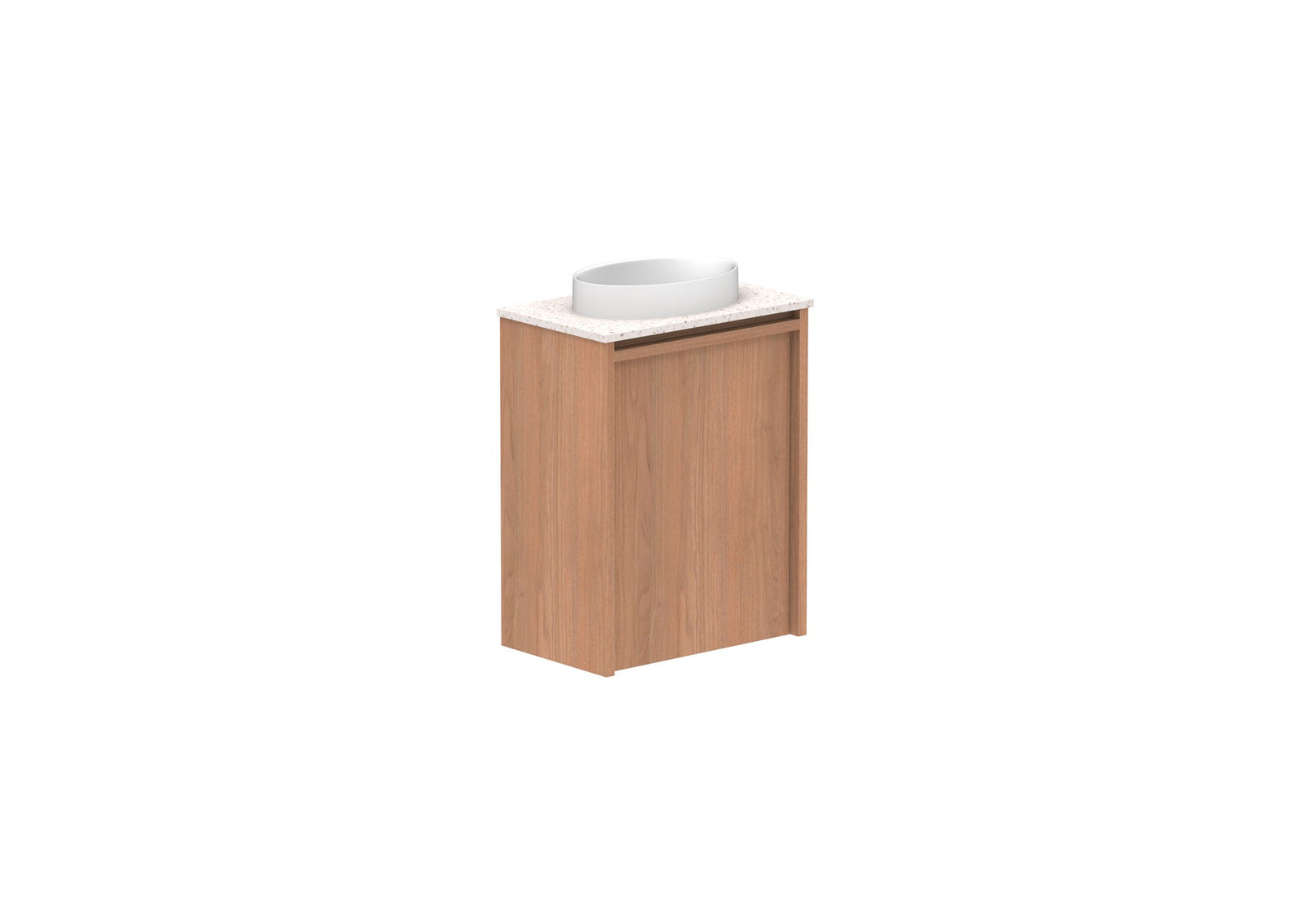 ADP Eli Mini Wall Hung Vanity 400mm centre bowl in Tasmanian Oak