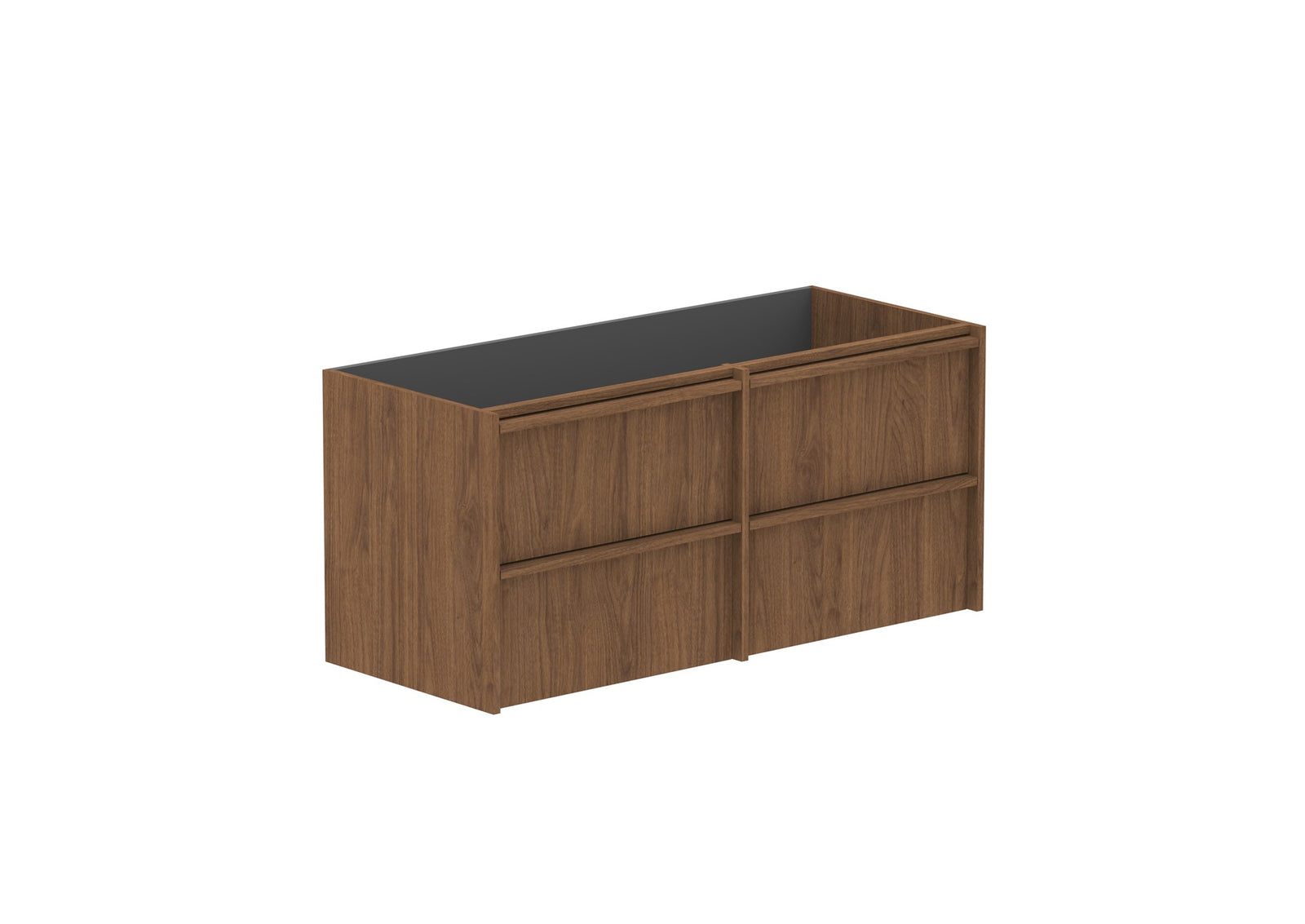 ADP Eli Full Depth Wall Hung Vanity 1200mm cabinet only in Florentine Walnut