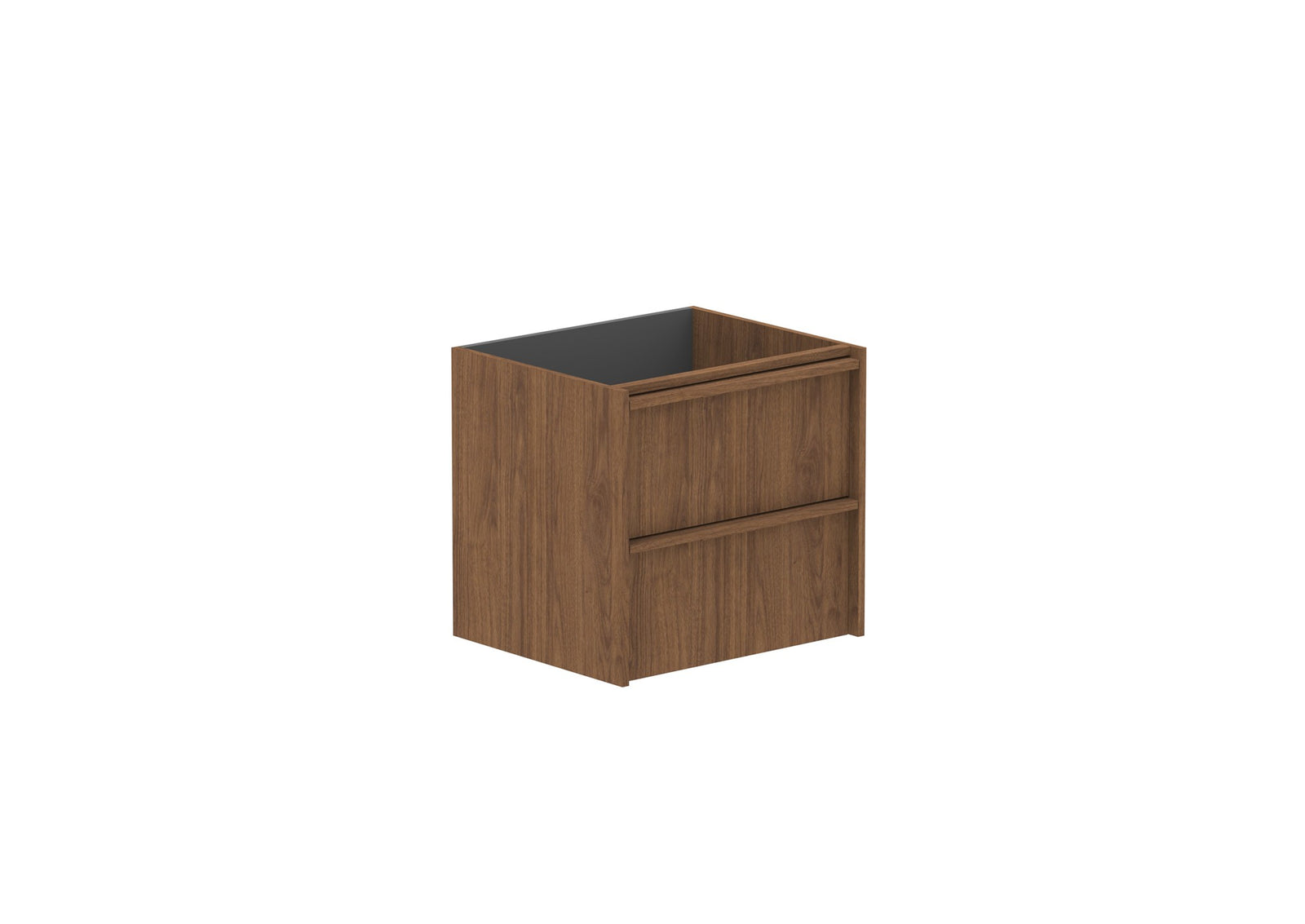 ADP Eli Full Depth Wall Hung Vanity 600mm cabinet only in Florentine Walnut