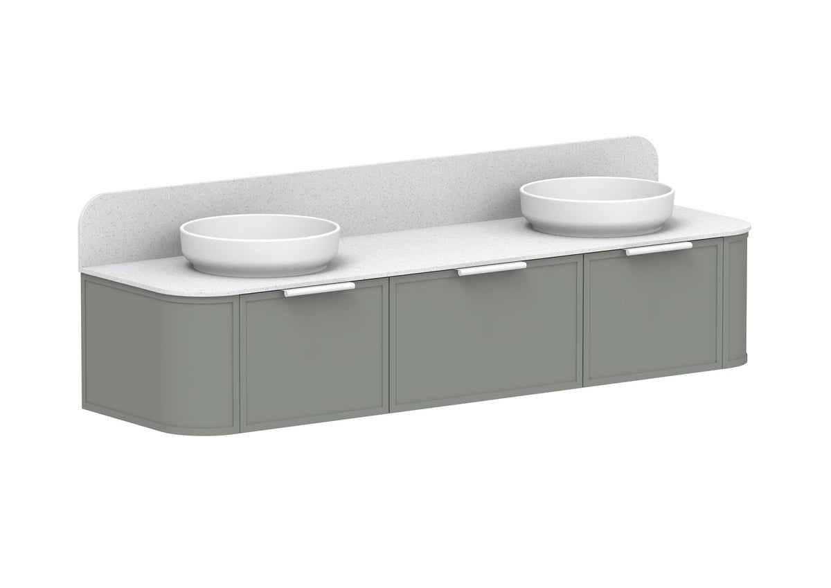 ADP Flo Wall Hung Vanity 1800mm in Topiary