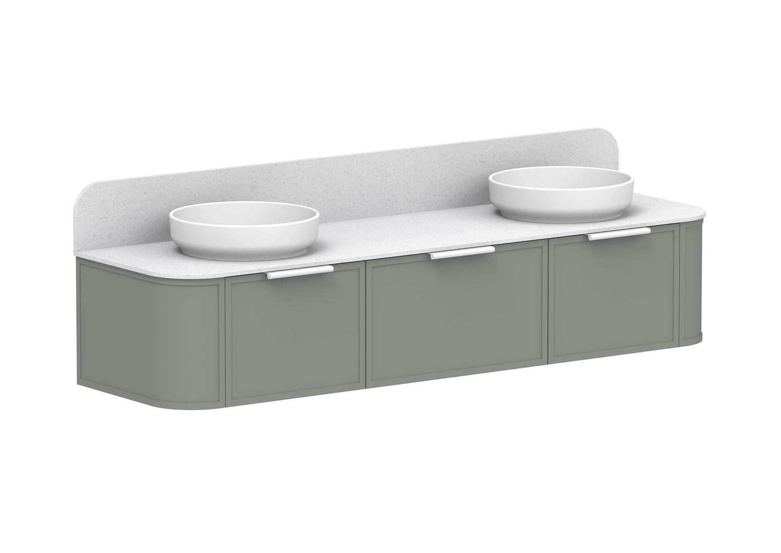 ADP Flo Wall Hung Vanity 1800mm in Topiary