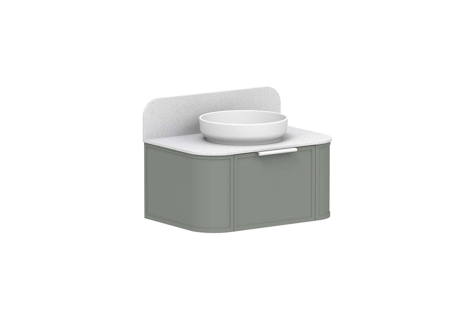 ADP Flo Wall Hung Vanity 750mm in Topiary