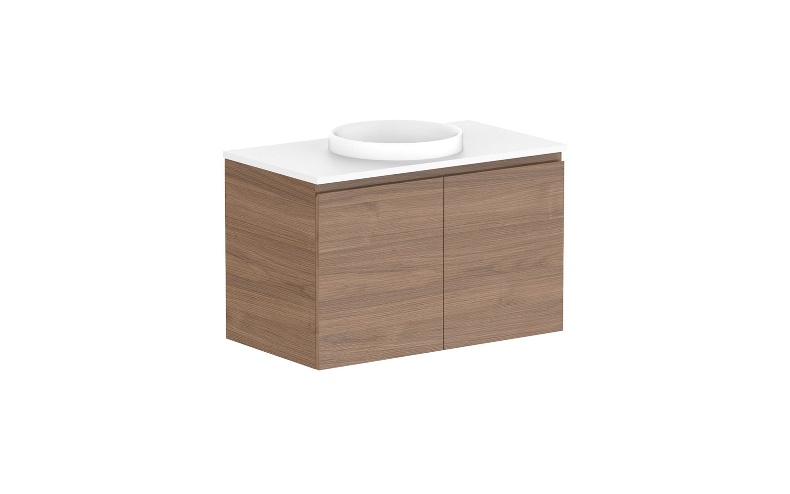 ADP Glacier Full Depth All-Door Twin Wall Hung Vanity 900mm centre bowl, benchtop