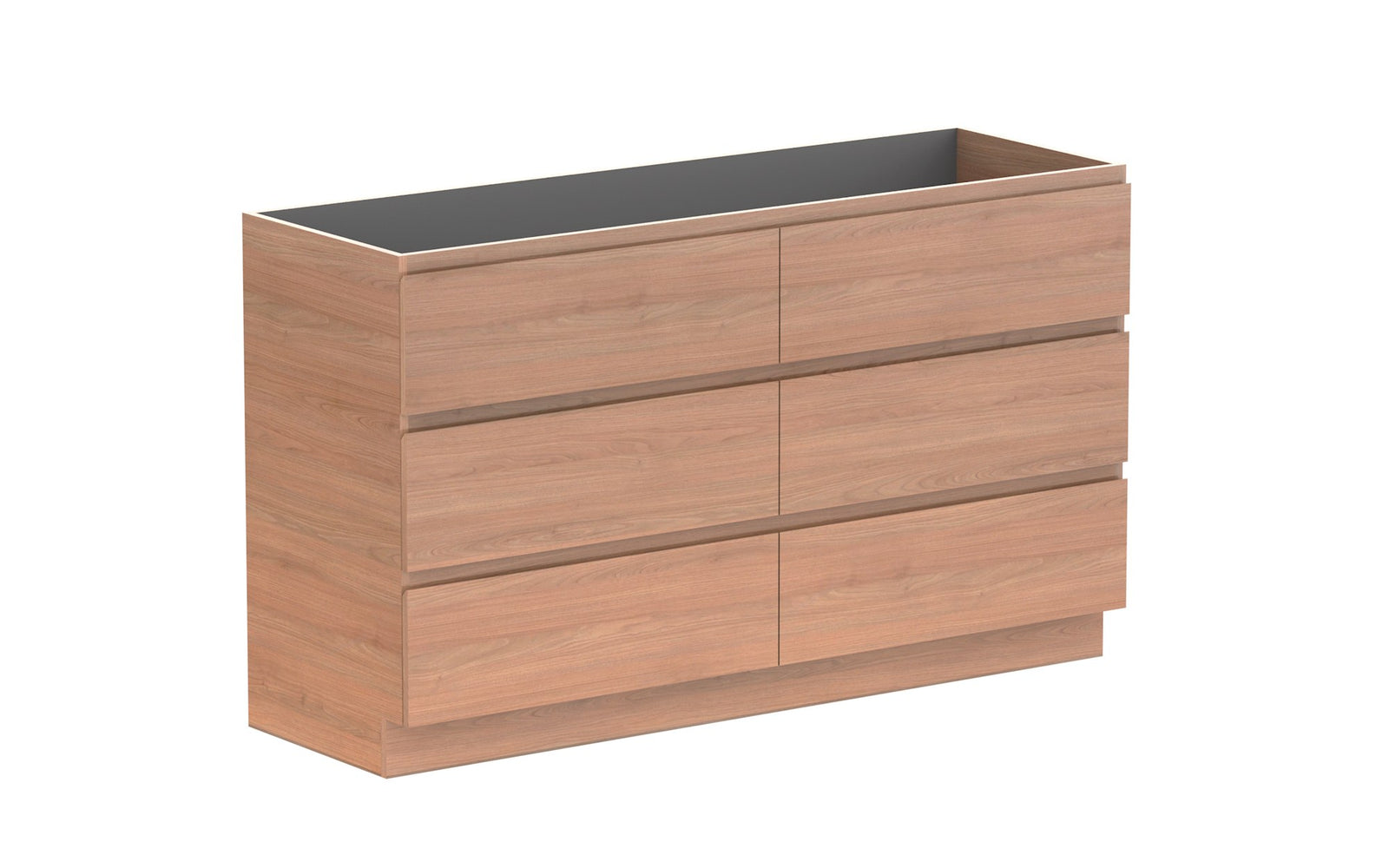 ADP Glacier Full Depth All-Drawer Trio Floor Mount Vanity 1500mm cabinet only
