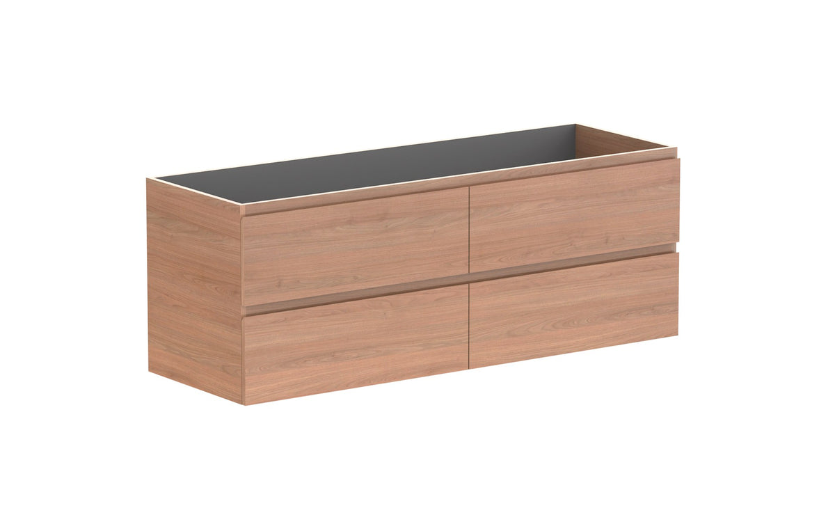 ADP Glacier Full Depth All-Drawer Twin Wall Hung Vanity 1500mm cabinet only