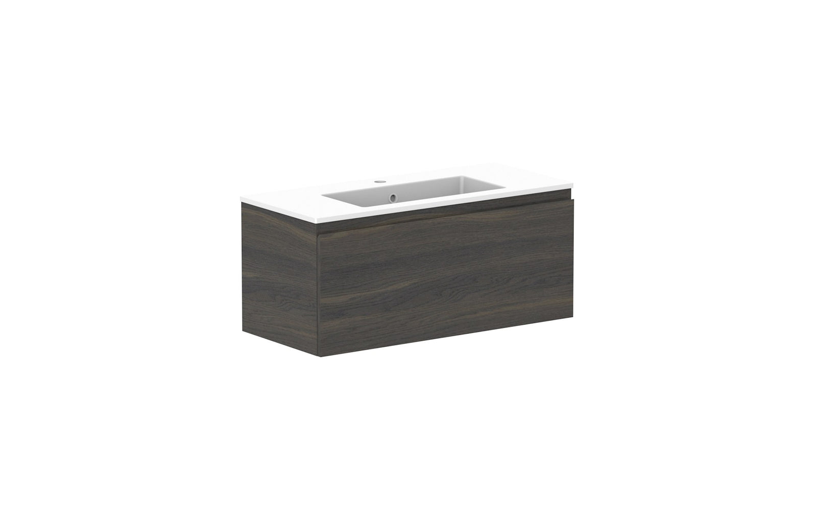 ADP Glacier Ensuite All-Drawer Slim Wall Hung Vanity 900mm, cast marble top