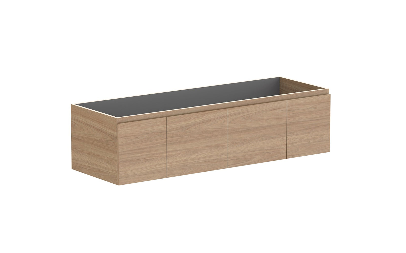 ADP Glacier Full Depth Door & Drawer Slim Wall Hung Vanity 1500mm cabinet only