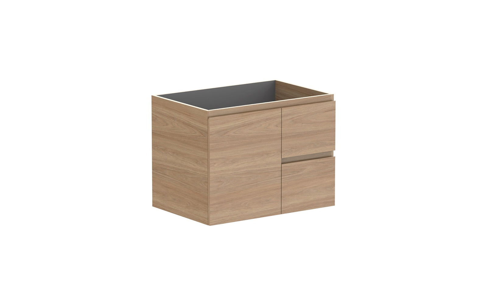 ADP Glacier Full Depth Door & Drawer Twin Wall Hung Vanity 750mm cabinet only