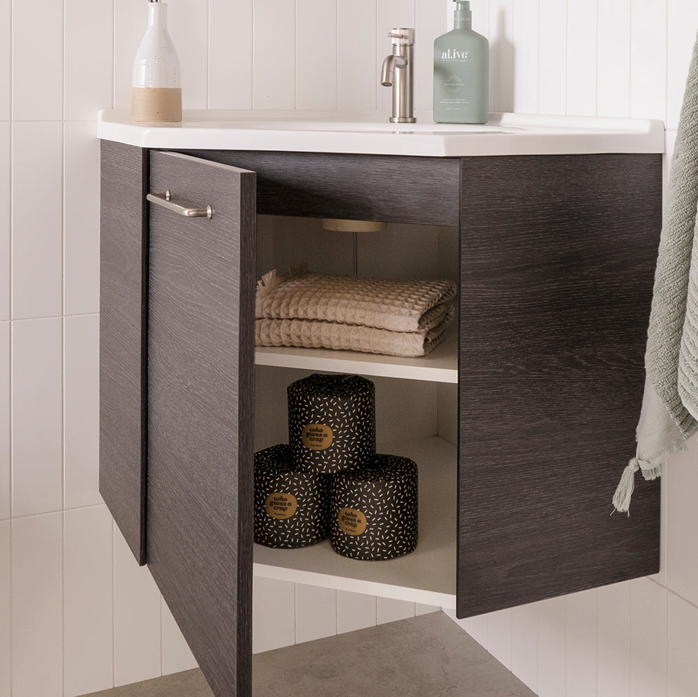ADP Glacier Lite Corner Vanity 600 x 600mm, inside view