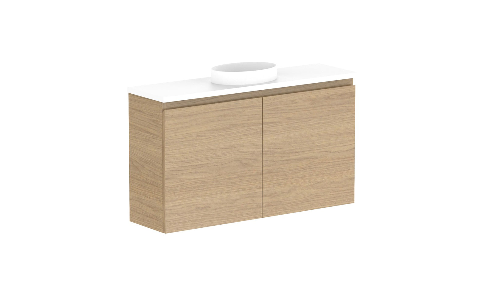 ADP Glacier Mini Wall Hung Vanity 900mm centre bowl, benchtop
