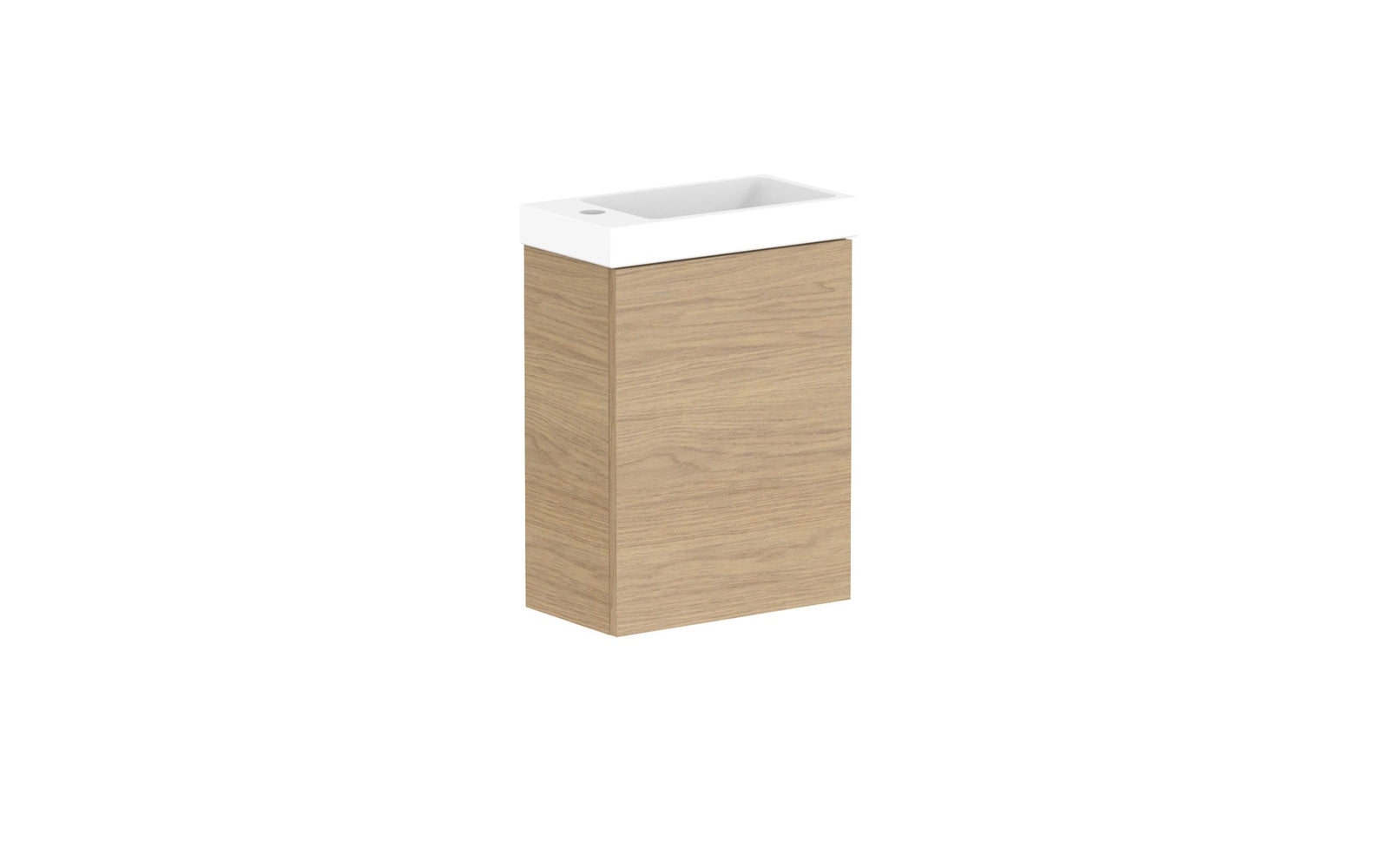 ADP Glacier Mini Wall Hung Vanity 400mm, ceramic top
