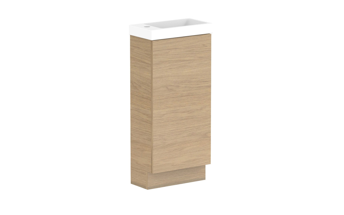 ADP Glacier Mini Floor Mount Vanity 400mm, ceramic top