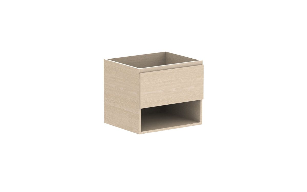 ADP Glacier Full Depth Shelf Slim Wall Hung Vanity 600mm cabinet only