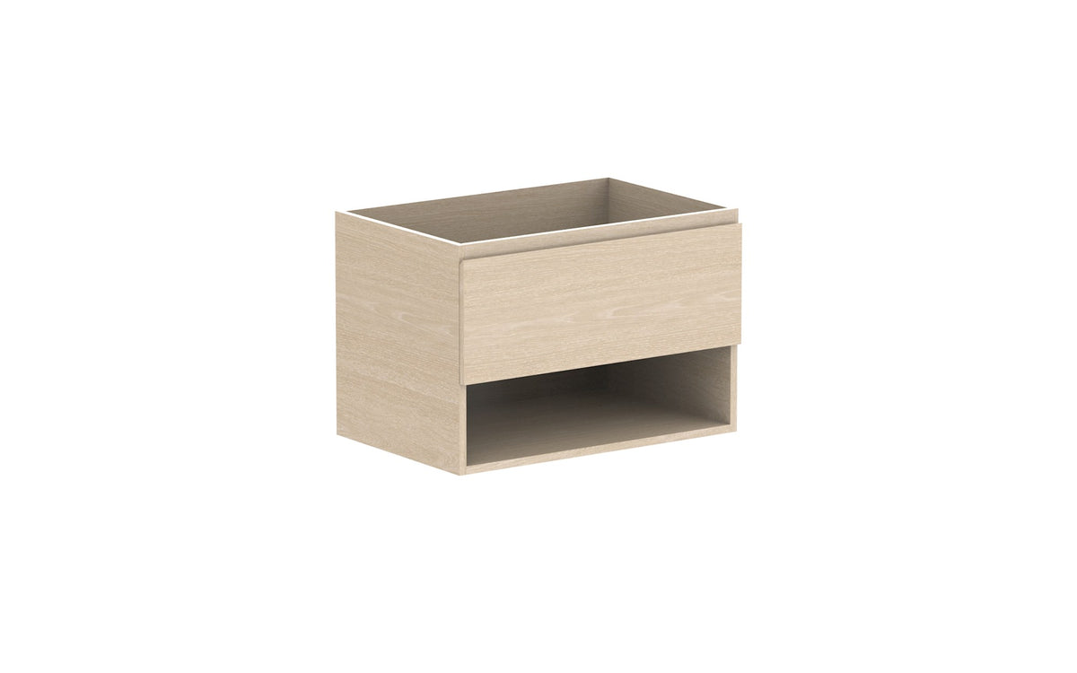 ADP Glacier Full Depth Shelf Slim Wall Hung Vanity 750mm cabinet only