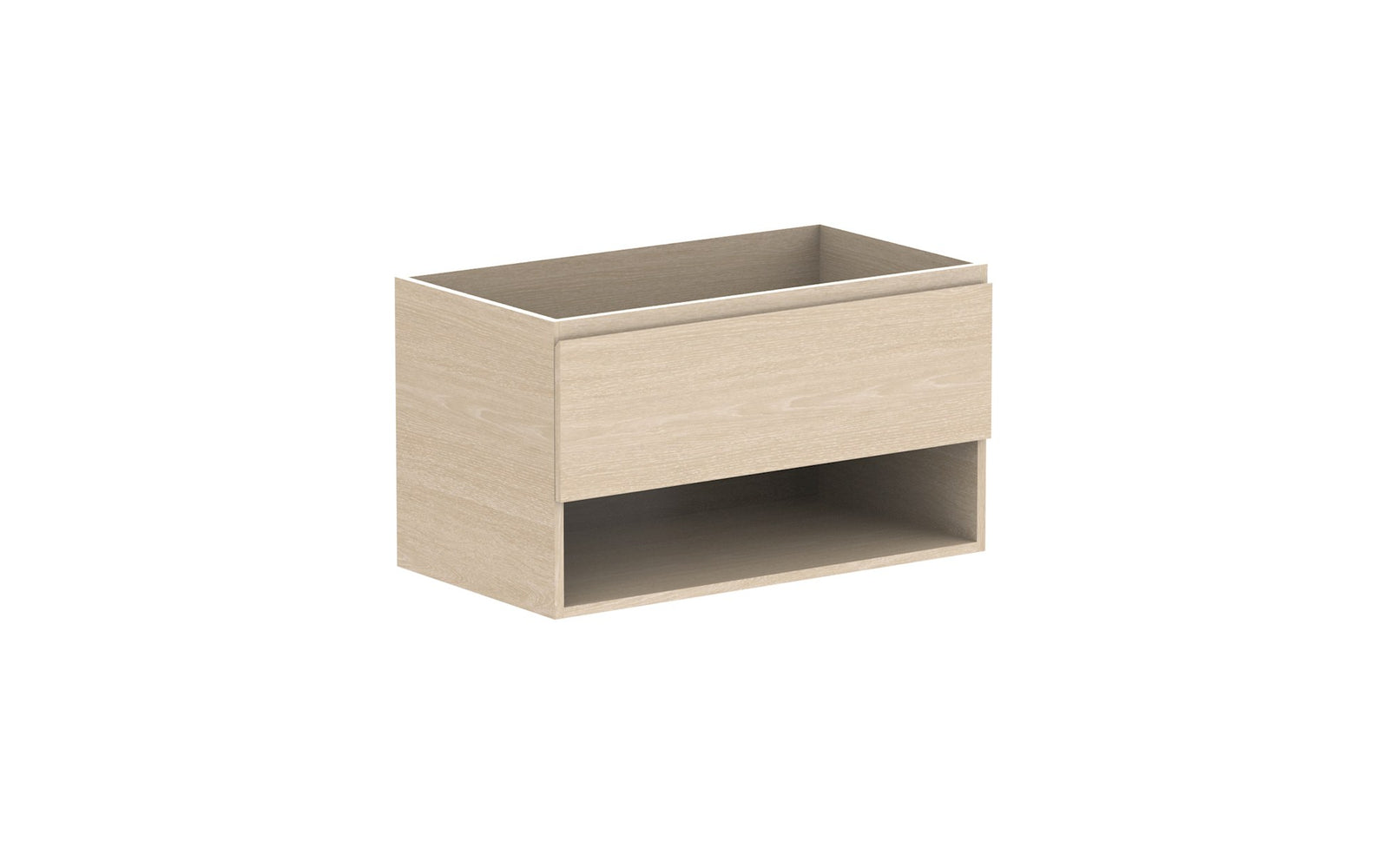 ADP Glacier Full Depth Shelf Slim Wall Hung Vanity 900mm cabinet only