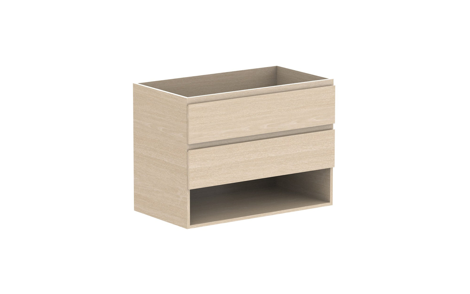 ADP Glacier Full Depth Shelf Twin Wall Hung Vanity 900mm cabinet only