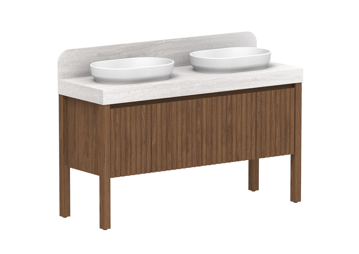 ADP Harper With Legs Floor Mount Vanity 1500mm in Florentine Walnut