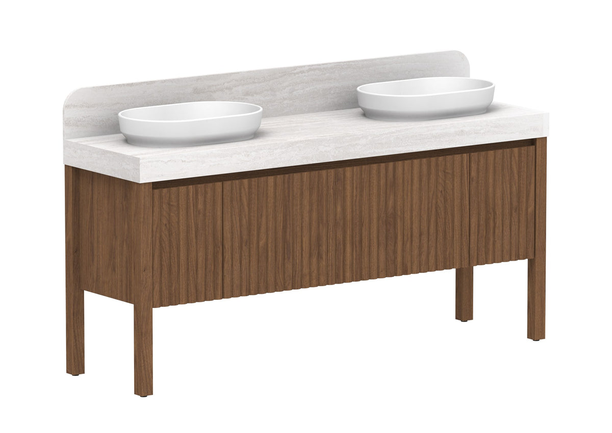 ADP Harper With Legs Floor Mount Vanity 1800mm in Florentine Walnut