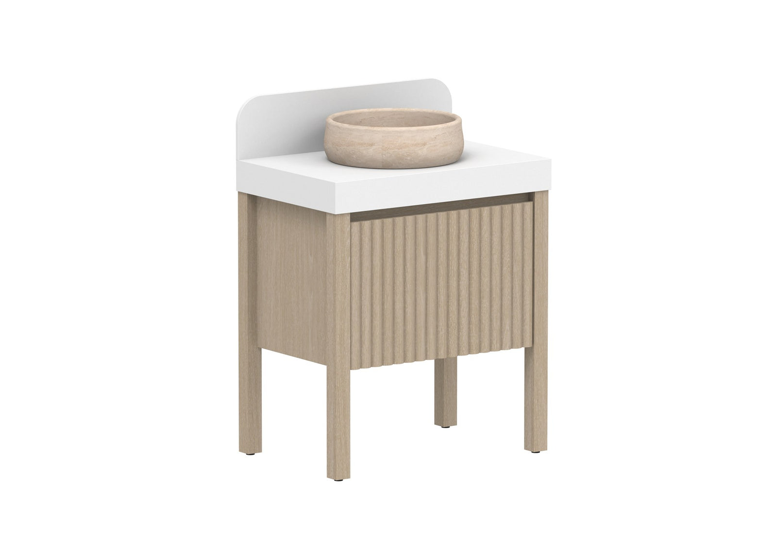 ADP Harper With Legs Floor Mount Vanity 750mm in Coastal Oak