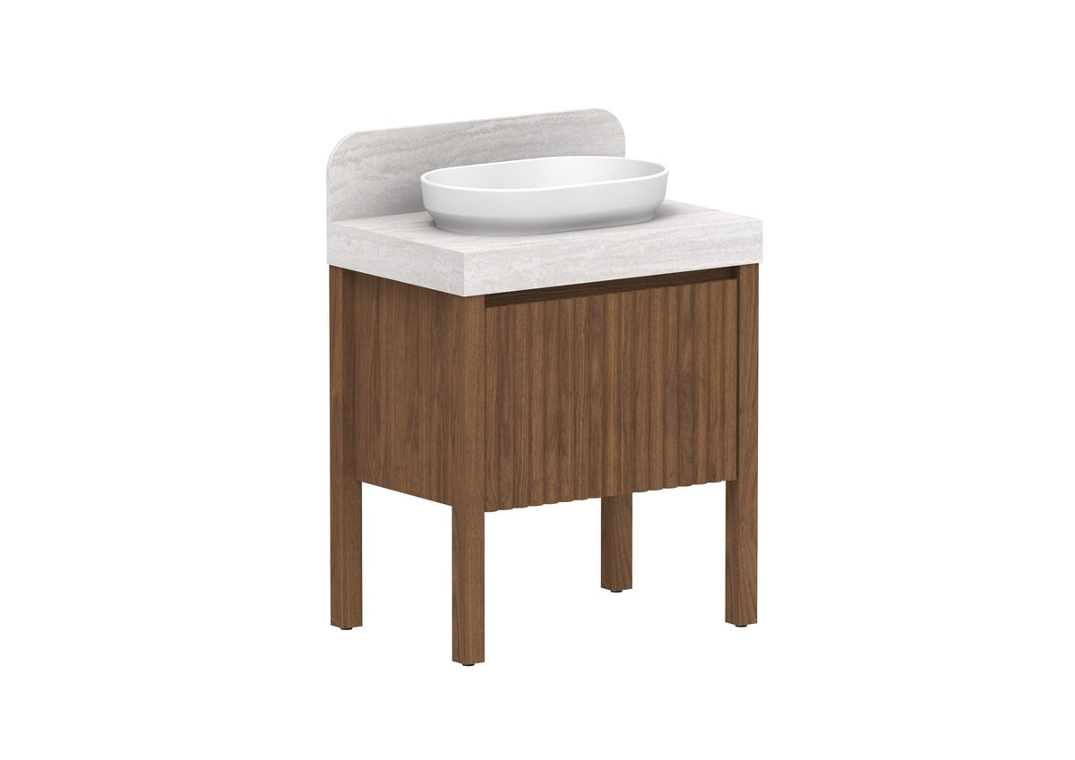 ADP Harper With Legs Floor Mount Vanity 750mm in Florentine Walnut