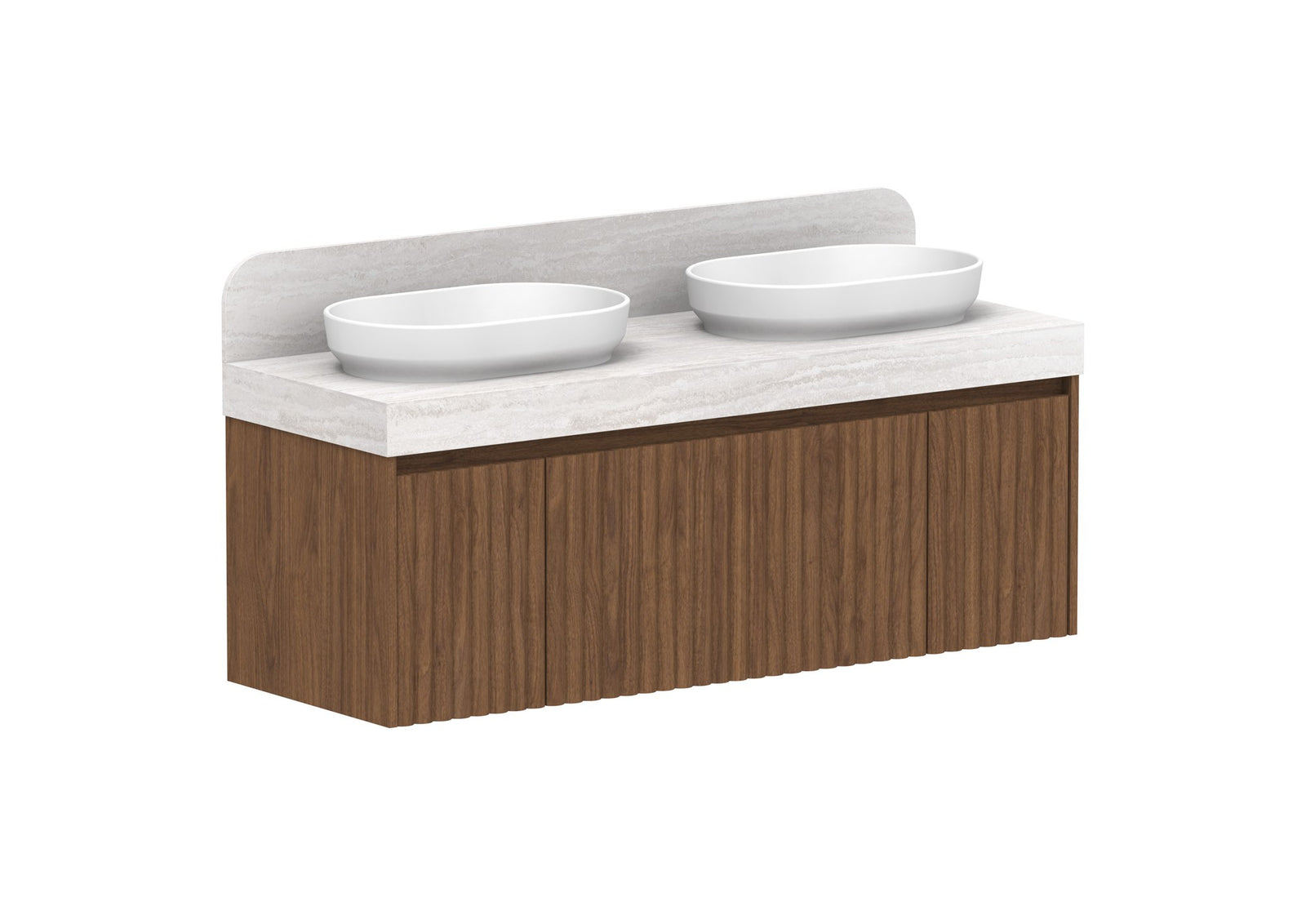ADP Harper Wall Hung Vanity 1435mm in Florentine Walnut