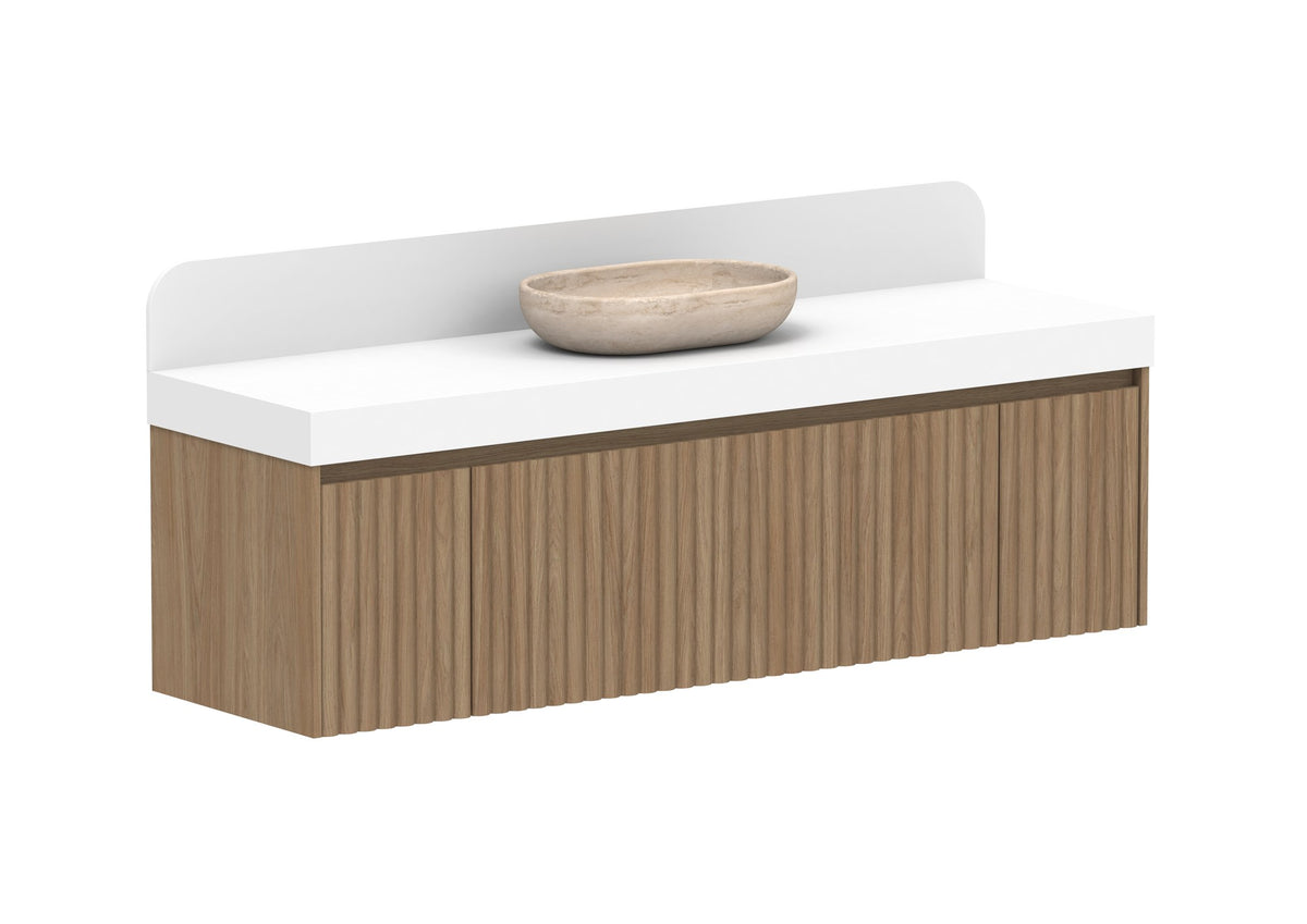 ADP Harper Wall Hung Vanity 1735mm centre bowl in Prime Oak