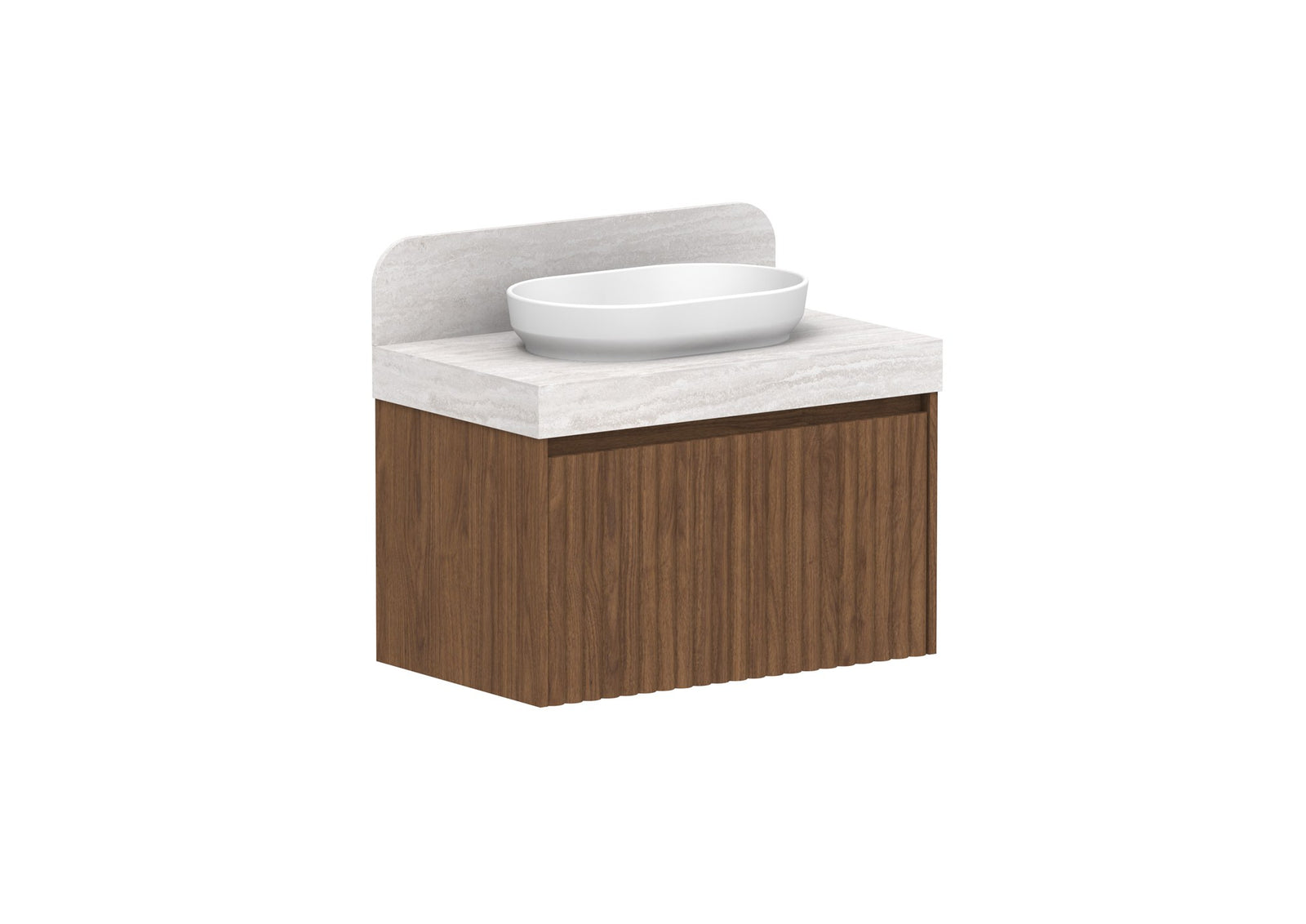 ADP Harper Wall Hung Vanity 835mm in Florentine Walnut