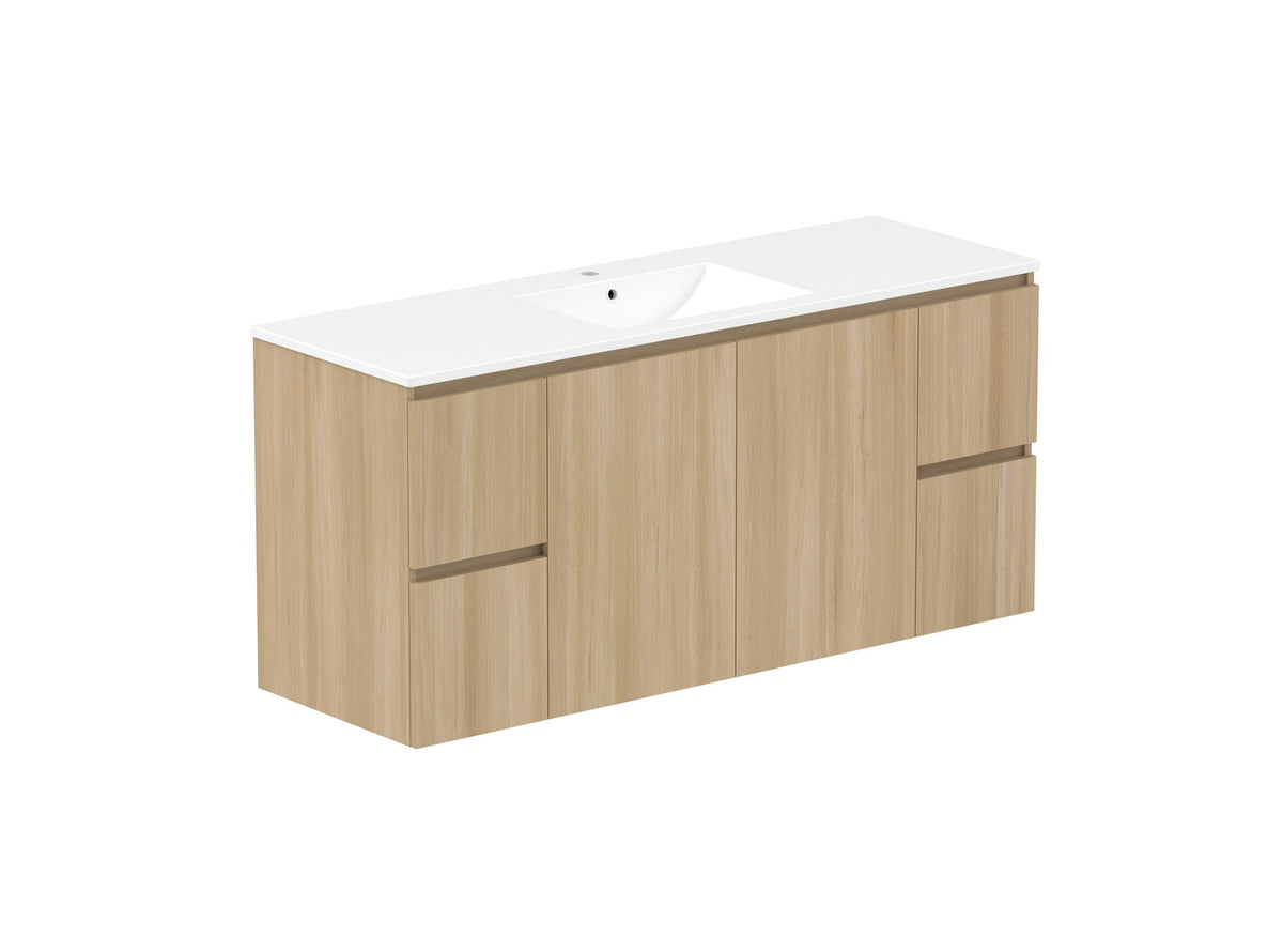 ADP Jane Vanity 1500mm centre bowl in Plantation Ash