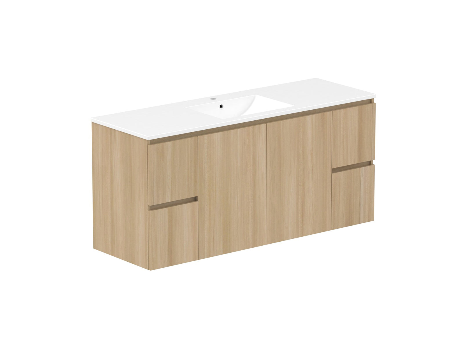 ADP Jane Vanity 1500mm centre bowl in Plantation Ash