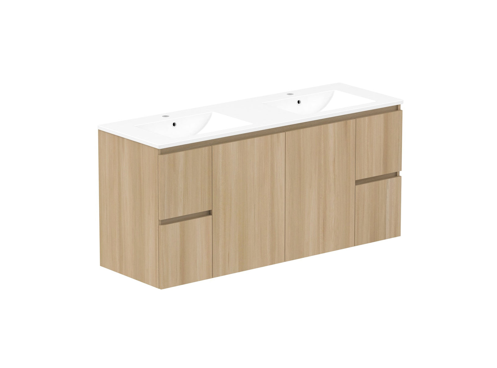 ADP Jane Vanity 1500mm double bowl in Plantation Ash