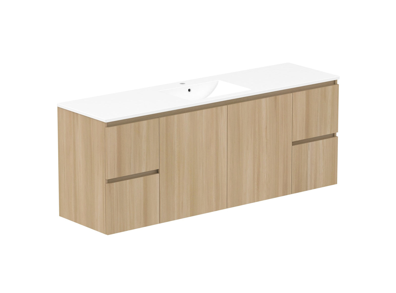 ADP Jane Vanity 1800mm centre bowl in Plantation Ash