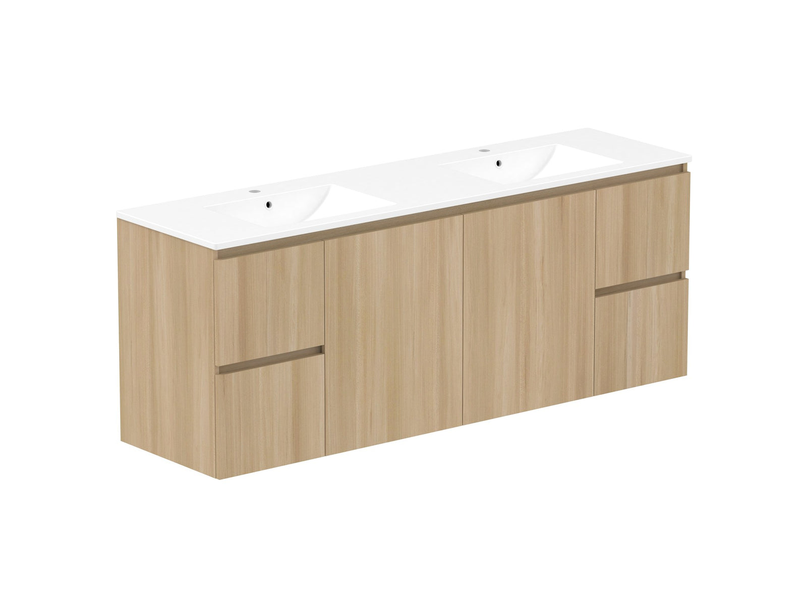 ADP Jane Vanity 1800mm double bowl in Plantation Ash
