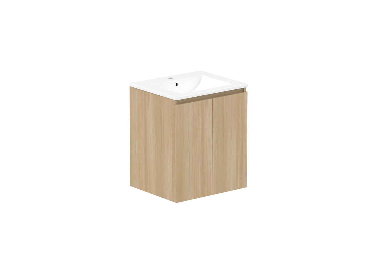 ADP Jane Vanity 600mm centre bowl in Plantation Ash